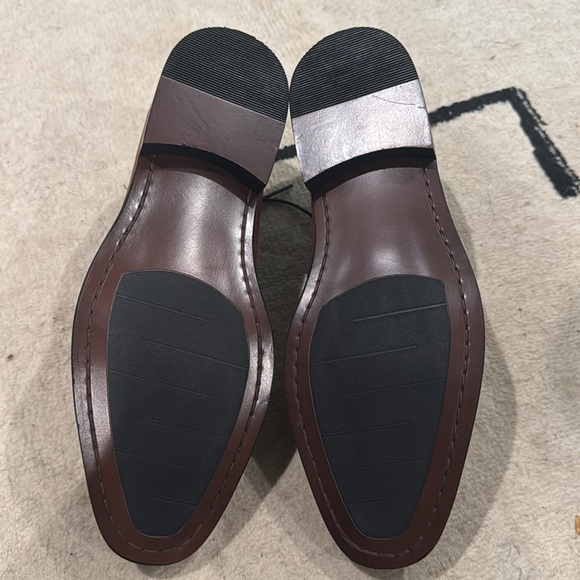 Steve Madden Hoyt Classic Tan Leather Men's Dress Shoes Size 13 - Picture 5 of 5